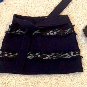 Derek lam‎ 10 Crosby wool distressed fringe mini. New never worn. Store tag.